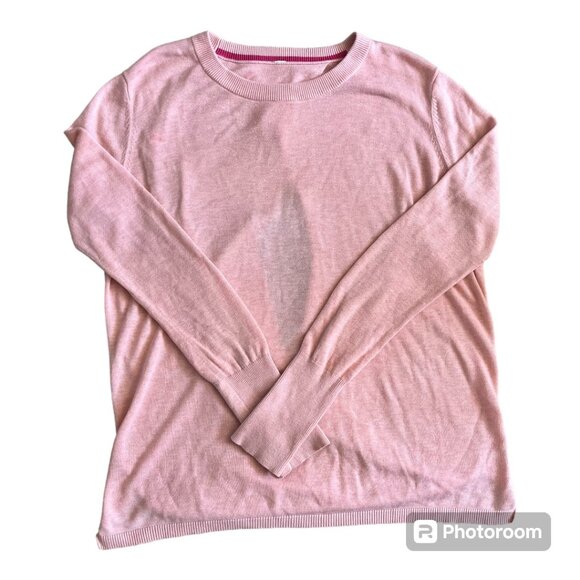 EUC Lululemon Bring it Backbend baby pink open back sweater SIZE L / 12 - Picture 4 of 6